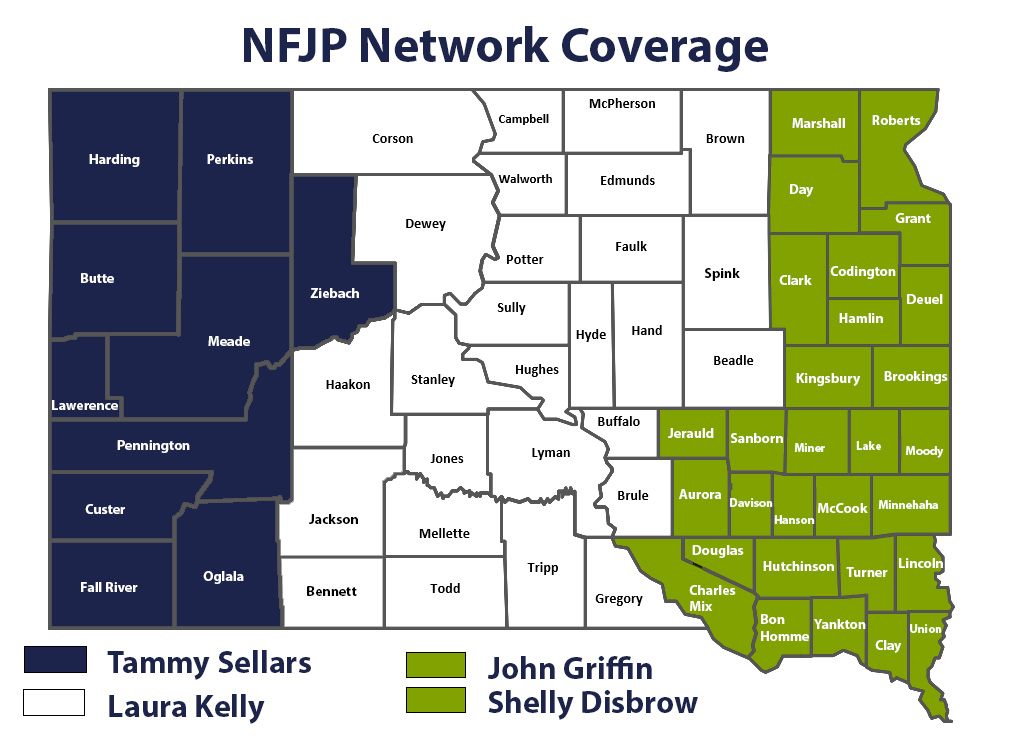 NFJP Coverage Map